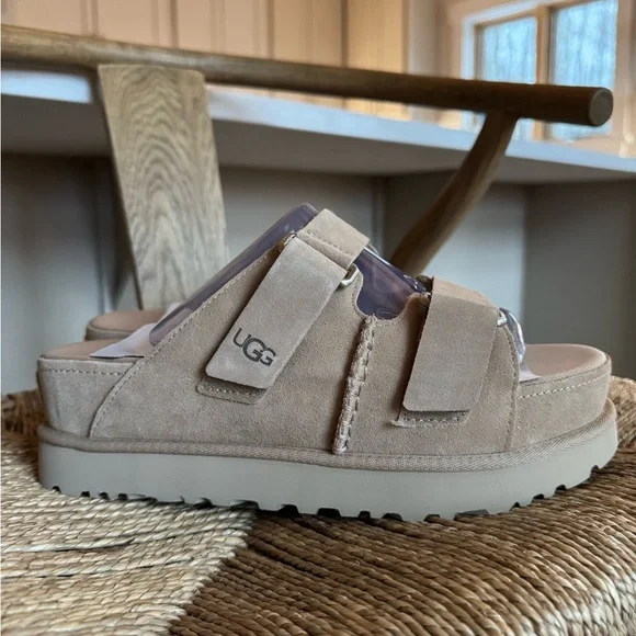 UGG Women's Platform Goldenstar Hi Slide Sandals - Picture 5 of 6